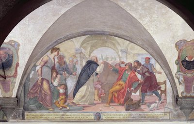St. Anthony Driving Out the Gamblers by Fabrizio Boschi